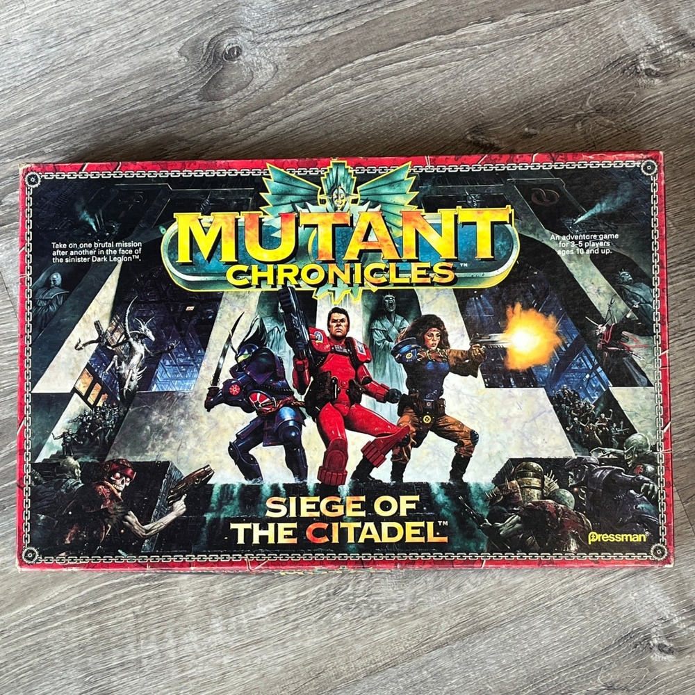COMPLETE Mutant Chronicles Siege of the Citadel Game 1993 Pressman VTG Sci-Fi
